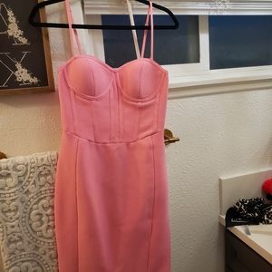 Pink bandage dress